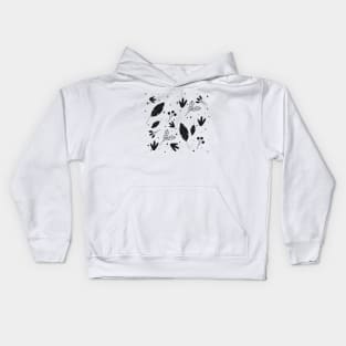 Colorless Tropical Plant Kids Hoodie